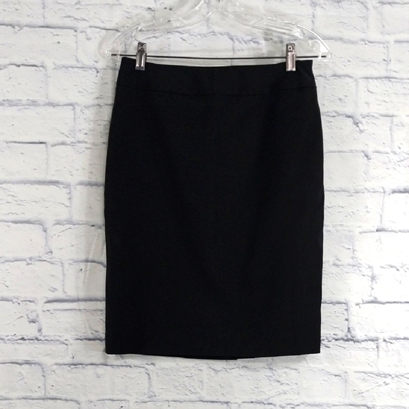 Anne Klein Black Pencil Skirt Sz 2 - Picture 1 of 5
